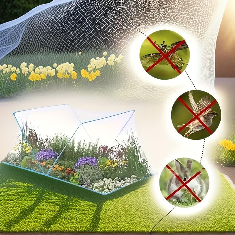 Foldable plant protection tent (with insect-proof net) - arch-shaped greenhouse structure, made of lightweight plastic and fiber rods, easy to assemble, suitable for seedling cultivation, garden and balcony use. Specialized for outdoor plant protection