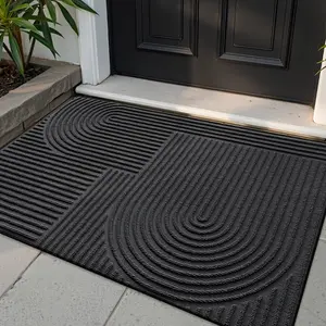 1pc Door Mat Door Rug, Geometric Door Rug, Strips Door Mats Entryway Rug Indoor Front Door Rugs, Non Slip Low Profile Door Rug for Entry, Patio, Home Decor Spring Decor Christmas Decoration Christmas Gift