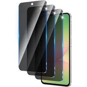 3 Pack Privacy Screen Protector Designed for Samsung Galaxy A56/S24 FE, Anti-Spy Tempered Glass Film,9H Hardness,Anti-Fingerprint,Bubble Free,Easy to Install,Cannot Support Fingerprint Unlock
