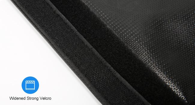 Faraday Bags, Waterproof Fireproof Money Bag for Cash, Important Document Storage Organizer for Valuables, Legal Documents Safe, Fireproof & Waterproof (Black)