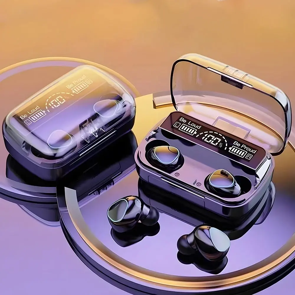 M10 Bluetooth-compatible Earphones, Wireless High-Quality Sound, Long Battery Life, In-Ear Universal Noise-Canceling Headphones