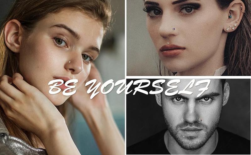 ZELORES 8PCS 20G Nose Ring Studs 316L Stainless Steel Nose Studs for Women L Shaped Bone Cubic Zirconia Nose Piercing Jewelry Round Square Shapes Nose Stud 2-3MM