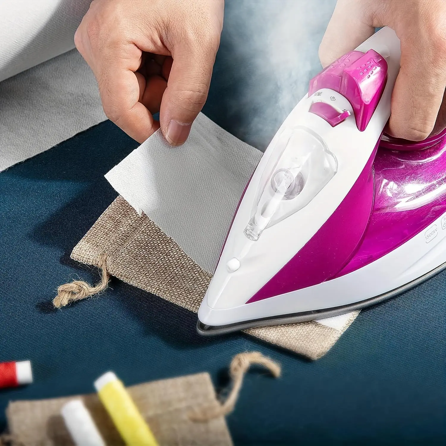 1pc Iron-On Fusible Interfacing For Sewing Non-Woven Fabric Light Weight/Medium Apparel Interfacing 1m X 2m Polyester Single-Sided Interfacing For Crafts, Bags, Home Decoration, DIY Crafts Supplies