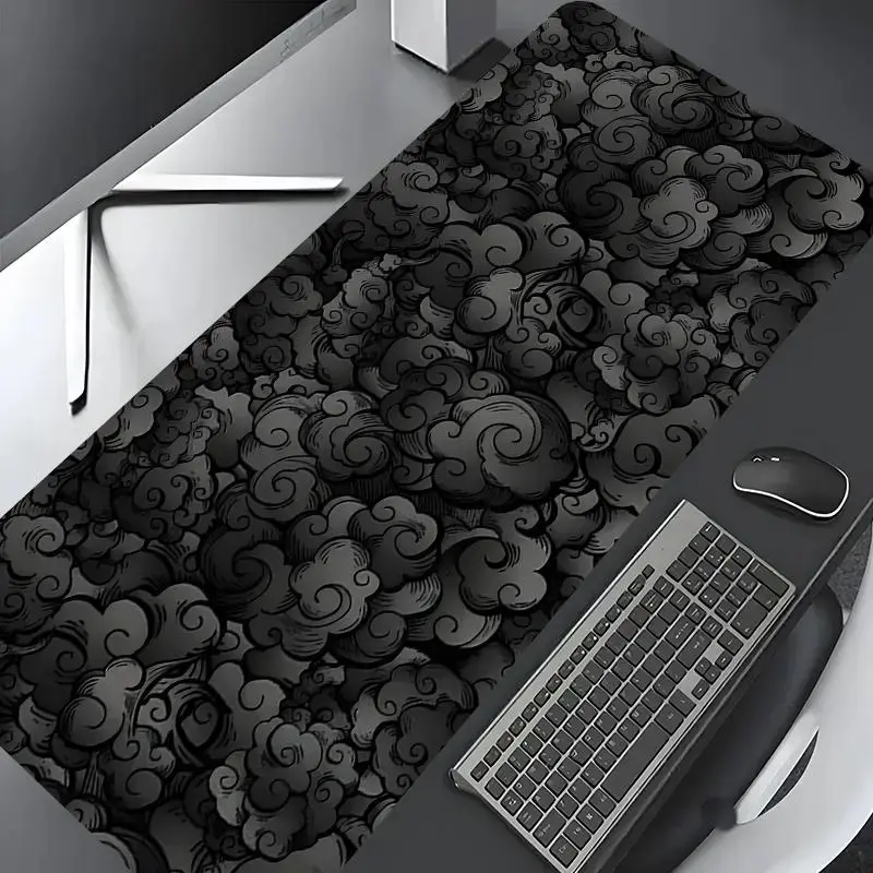Cloud Pattern Rectangle Gaming Mouse Pad, Non-Slip Rubber Base Desk and Keyboard Mat for Home Office and Game Room, Gaming Desk Accessory, Office Desk Accessories, Desk Gadgets, Computer Accessories for Desk