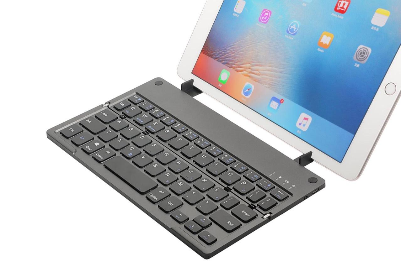 Ultra-thin Mini Foldable Bluetooth Keyboard Wireless Universal Smart Keyboard for Mobile Phones, Computers, and Tablets