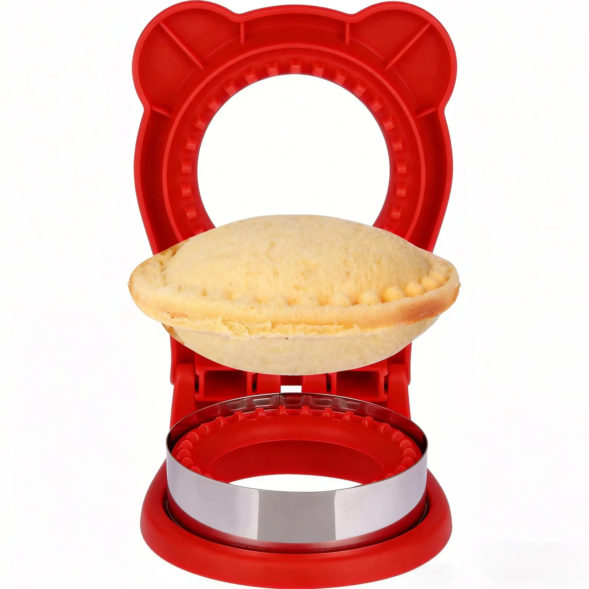 Uncrustable Sandwich Maker Sealer Cutter Stainless Steel PB&J Uncrustable Maker for Kids Lunchboxes & Quick Snacks Sandwich Cutter Mold  Round Sandwich Cutter Sealer