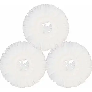 Mop  for Hurricane Spin Mop Microfiber Mop  Refills Round Mop Pads 3 Pack