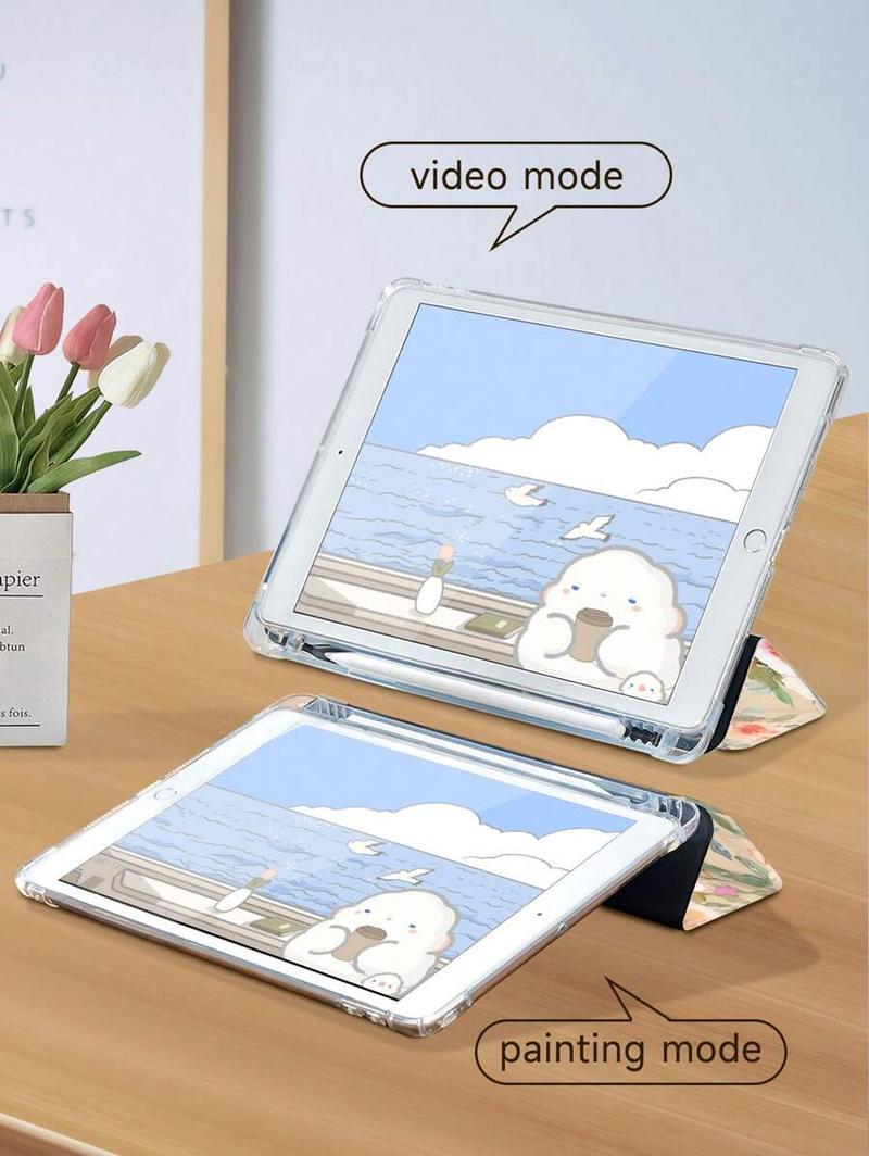 Monkey Funny Abstract Expression Patchwork Protective Case Compatible With IPad Air4/5 10.9inch, IPad 7/8/9/10.2inch, IPad 10th Gen, Compatible With Kindle Paperwhite 12th Gen 2024, Kindle (11th Generation) 2022 Release, Compatible With Samsung Galaxy Ta