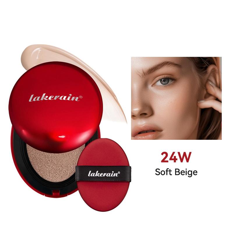 Long-Lasting Air Cushion Balm Foundation, Lightweight Moisturizing Makeup Base & Cream for Women & Girls
