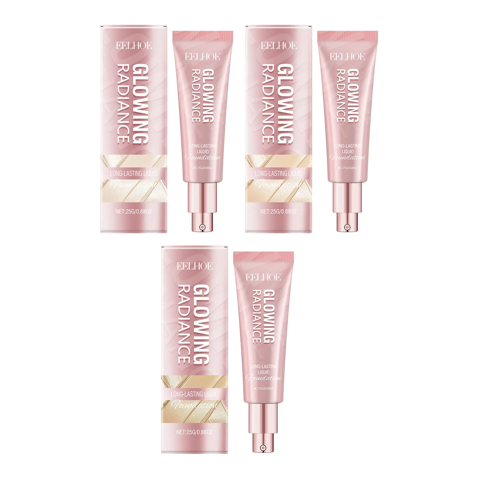 Eelhoe Oily Skin Liquid Foundation - Additive-Free Concealer & Foundation, Antioxidant Vitamin E, Lightweight Oil-Control, Hydrating Long-Lasting, Non-Toxic Paraben-Free, Blendable Nude Effect, Degradable Flawless Matte Finish Cosmetic