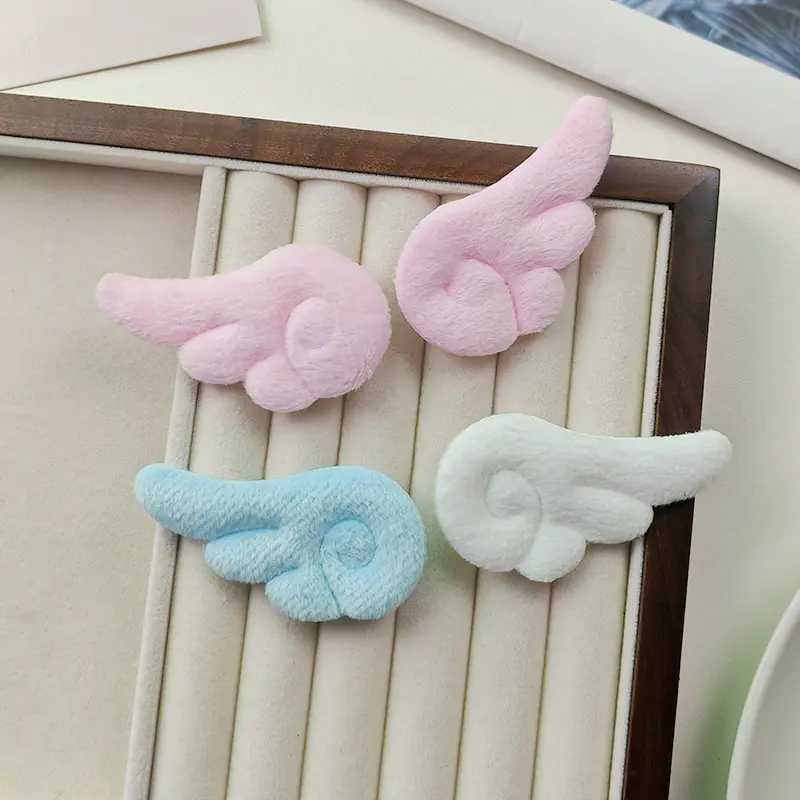 10 Pairs Plush Angel Wings Hair Clip Cute Double Sided Wing Barrette Kawaii Soft Side Pin Costume Apparel Accessories Lightweight Headwear for Kids Girls Daily Dress Up Birthday Gift