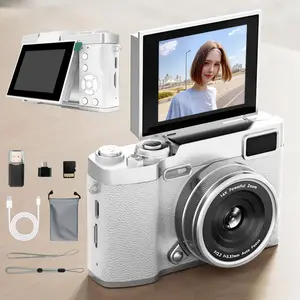 Flip Screen Retro Camera for Teens, Cute Pocket Digital Camera with Filters, Student Camera, Entry-Level Digital Camera with Memory Card, Beginner Digital Camera, Perfect Gift for Christmas, Back to School & New Year, Digital Zoom Camera