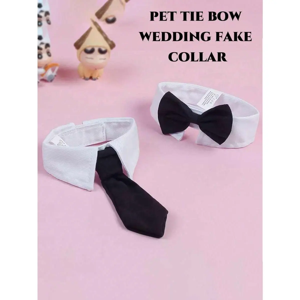 1pcPet Bowtie Necktie Bowknot Wedding Neck Bib False Collar Cat Dog Tuxedo Collar, Dog Bow tie Collars, Dog Bowtie Dog Cat Birthday Easter Tux Wedding Collar for Dog Cat Puppy
