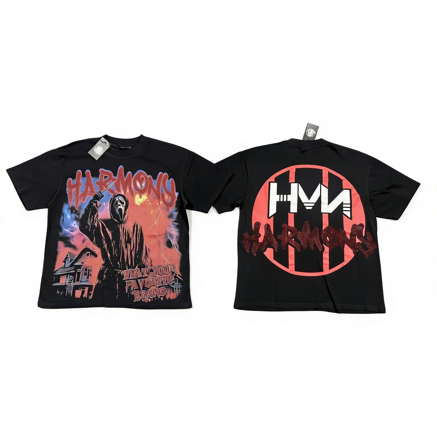 Y2K Vintage Washed Streetwear T-Shirt, Shiny Rhinestone Diamond Graphic, Crew Neck Cotton Oversized Short Sleeve Hip Hop Tee For Men