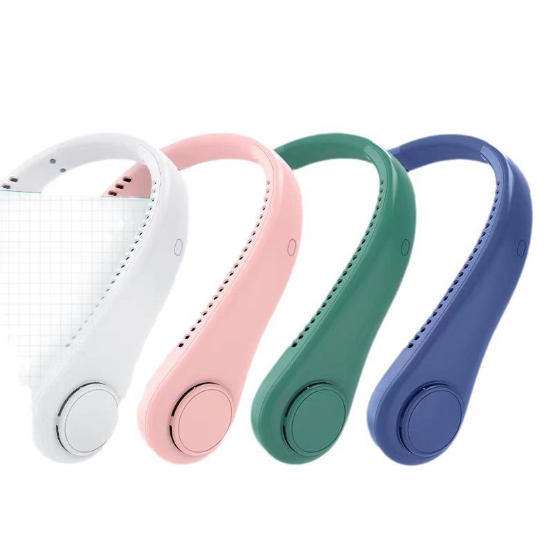 Three-speed adjustable neck fan, outdoor high-endurance portable universal USB hands-free neck fan