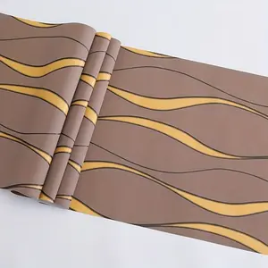 Modern 3D Ripple Self-Adhesive Wallpaper Roll, Easy Peel and Stick, Ideal for Living Room, Kitchen, Bedroom, Dorm Decor, Non-Woven Material