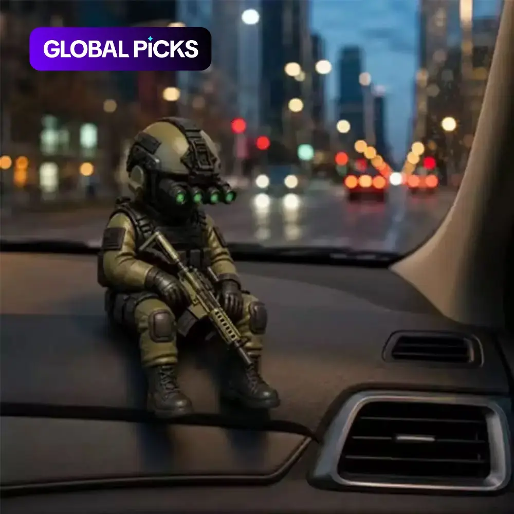 Hardcore Tactical Mini Special Forces Figure, Fully Equipped Night Vision Soldier Statue, Military Enthusiast Desk Decor, Unique Collectible Gift, Collectible Minifigures