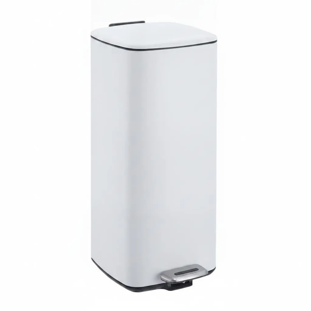 Garvee 8 Gal/30L Slim Metal Step-On Kitchen Trash Can - Durable Stainless Steel Build, Plastic-Free, Suitable for Modern Cleaning Rooms, Ideal for Trash Cans for Kitchen Needs
