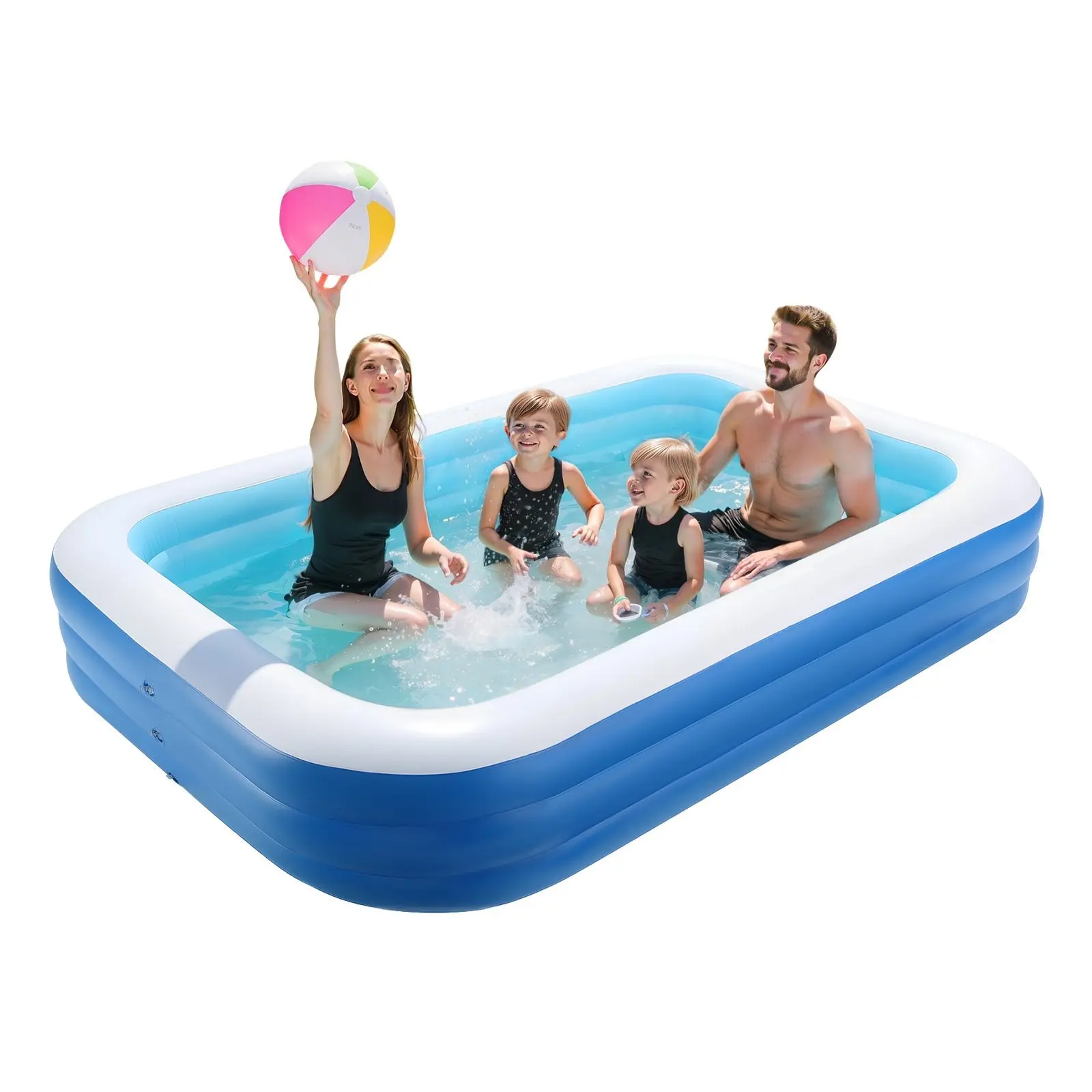 Giant Inflatable Swimming Pool - Large Family-Sized Backyard Water Fun, High-Quality PVC Leak-Proof, Easy-Setup Sturdy Walls, Outdoor Summer Home Garden Leisure for Kids