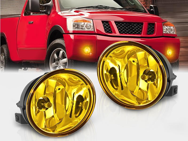 Nilight 2005 2006 2007 Nissan Armada 2004 2005 2006 2007 2008 2009 2010 2011 2012 2013 2014 2015 Titan Fog Light Assembly Amber Lens 880 Bulbs