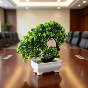 Artificial Plants Bonsai Simulated Tree Potted Plants Fake Flowers Table Potted Ornaments Does