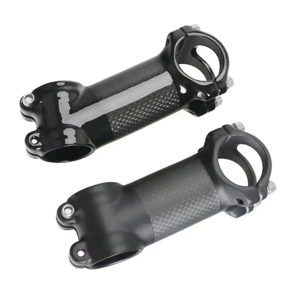 NO LOGO Matte 3k Carbon + Aluminium Bicycle Stem Mountain Road Bike MTB Stem 6 / 17 Degrees Length 60/70/80/90/100/110/120mm Bike Accessories Bike Parts Outdoor Sport Cycling