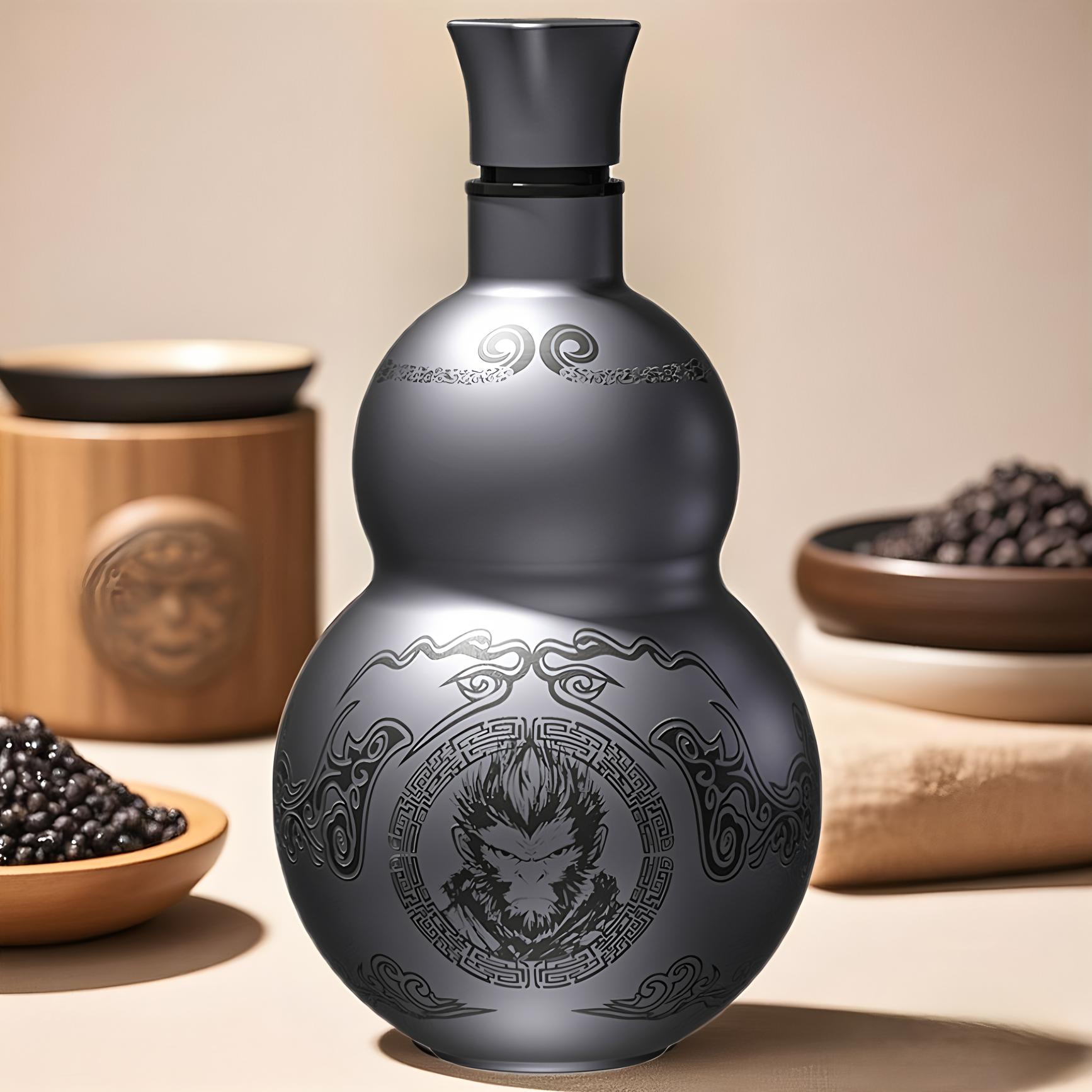 Vintage Chinese Style Gourd Design Thermos Bottle, Stainless Steel Insulated Bottle, Portable Drinking Cup for Home Office Outdoor, Drinkware