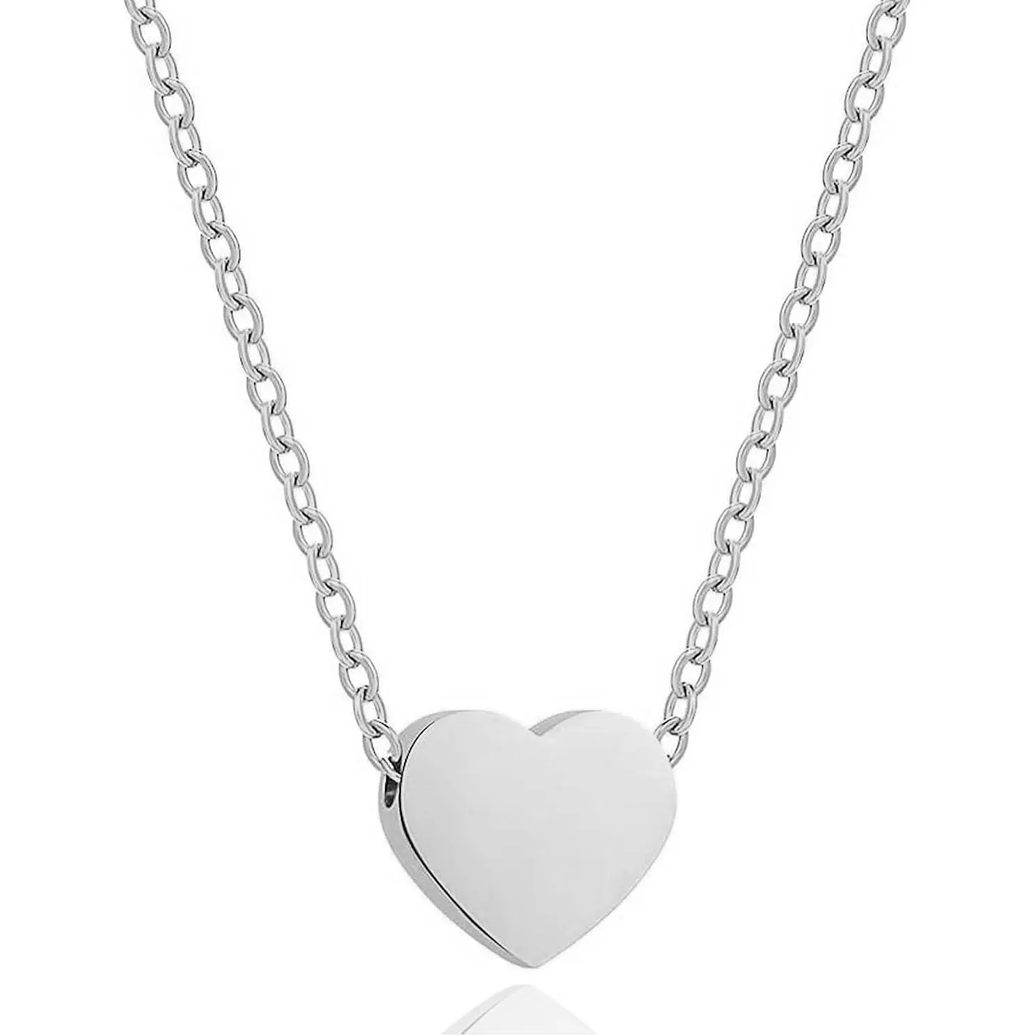 Small Heart Urn Necklaces for Ashes for Women Men Cremation  Memorial  Pendant Stainless Steel Urn Locket for Human Ashes Holder