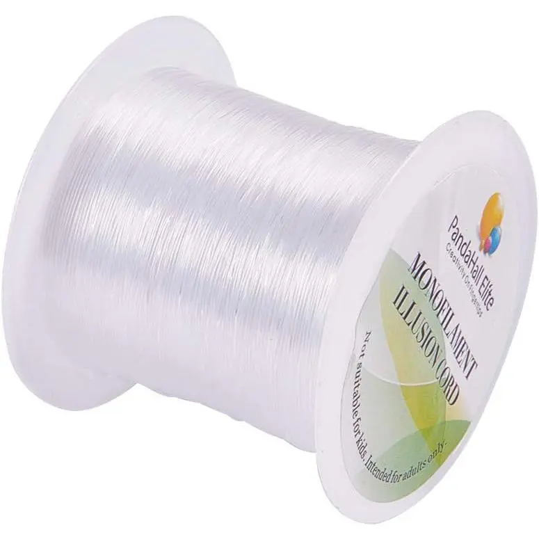 0.4mm  Beading Cords Clear Fishing Line Invisible Nylon Thread  String Wire Cord String for Christmas Party Decor, Seed Beads  Bracelet Making 40yards