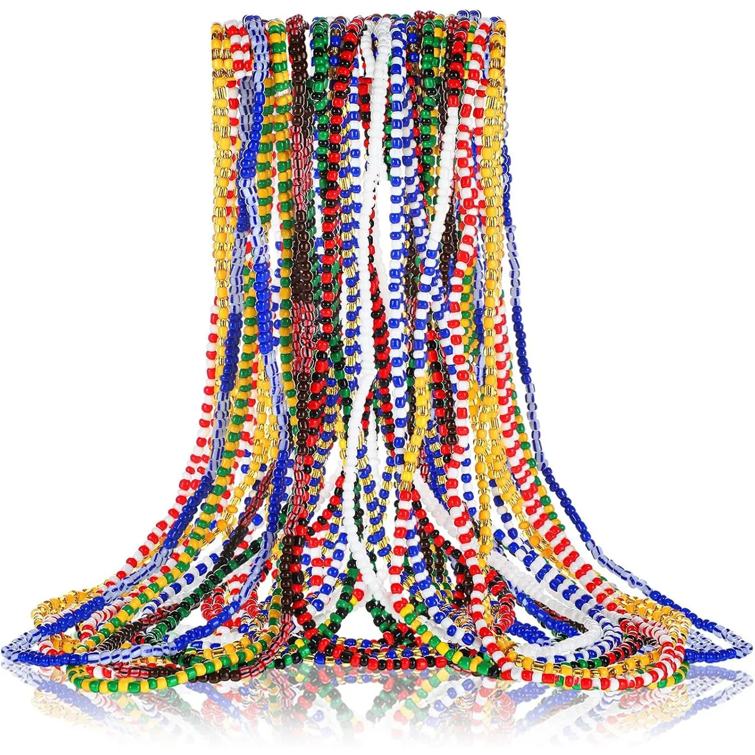 11 count Santeria Eleke Bead Necklace Set Santeria Bracelets Unisex Stretch Collares Ogun Elegua Obatala Shango Etc