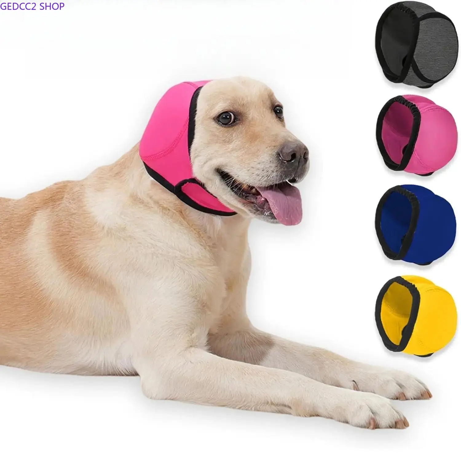 Warm Winter Pet Ear Cover Calming Hood Soft Protective Pet Headgear Windproof Anti Debris Ear Muff for Dog Cat Comfort Relaxing Head Wrap Outdoor Bath Swimming Daily Pet Care Accessory