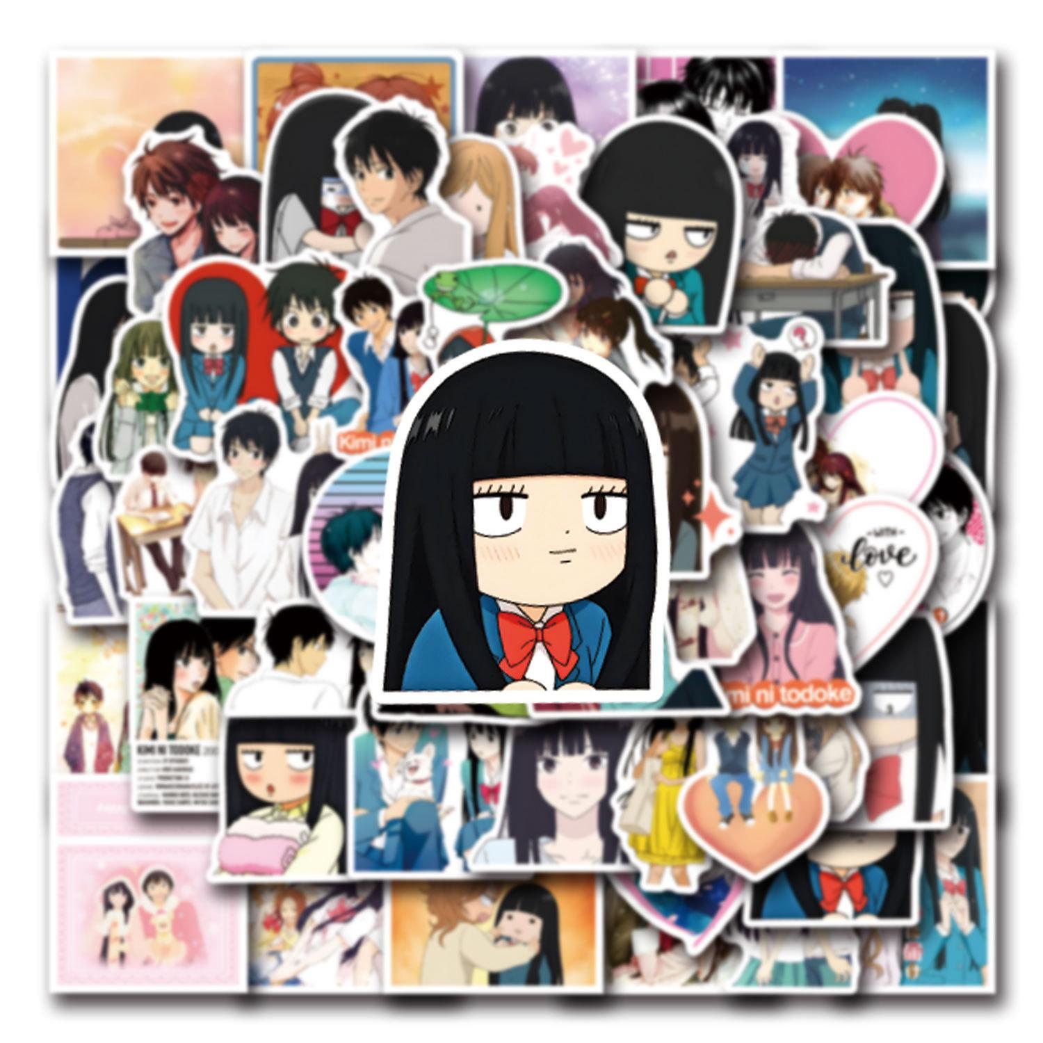 50pcs Kimi Ni Todoke Anime Stickers Sawako Kuronuma Kazehaya Shouta Sticker Notebook Luggage Laptop Kurumizawa Ume Decalpopular stickers Cute beautiful