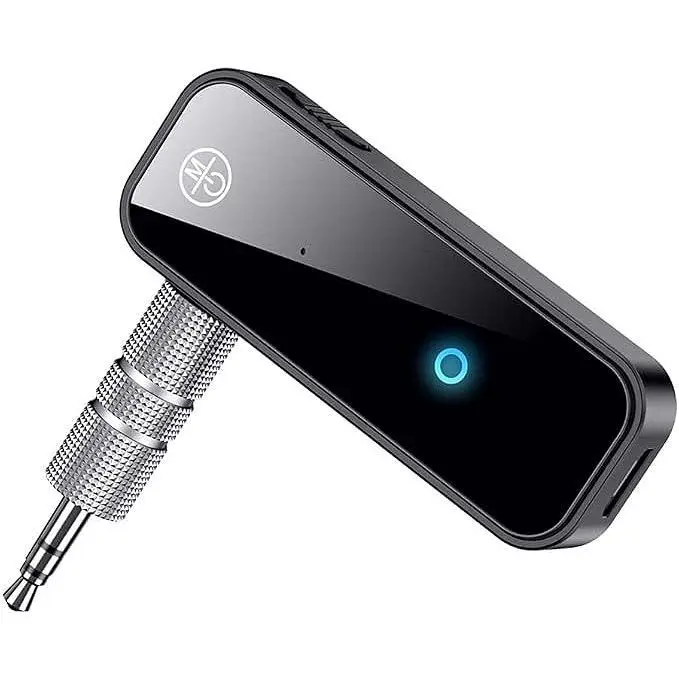 Car Bluetooth Audio Receiver - Wireless FM Transmitter with AUX Input, Quick Charge & Wireless Sync Audio Playback Adapter for 2025 Vehicles