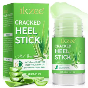ikzee Aloe Vera Foot Care Stick 40g: This solid stick formula is easy to apply, allowing for precise care of hard-to-reach areas like heels and toes without getting your hands dirty. Its lightweight texture absorbs quickly, providing moisturization withou