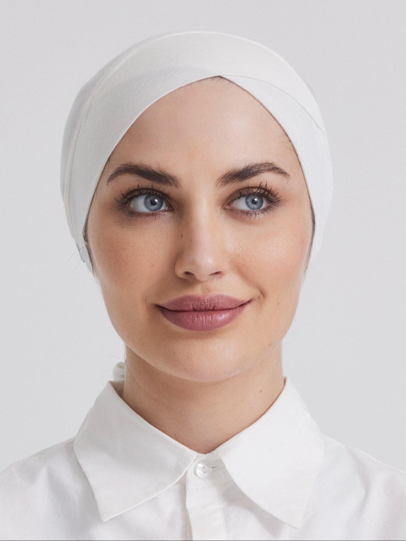 Women's Fashion Turban Hat Set, Adjustable Elastic Hijab Cap, Breathable Material, Suitable for All Seasons