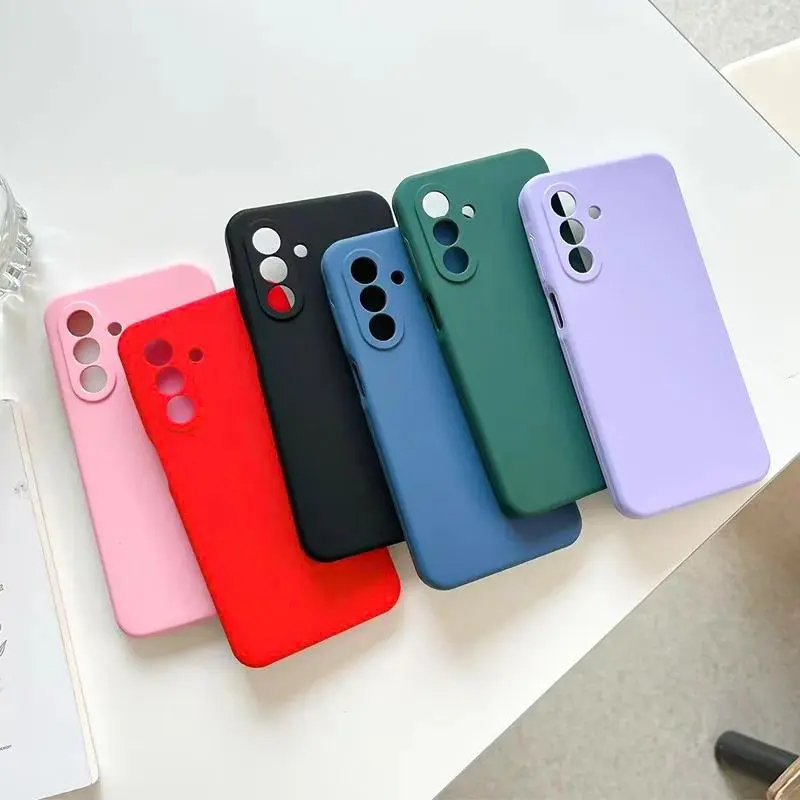 Luxury Silicone Removable Protective Case, Mobile Phone Accessories for Samsung Galaxy A04s A05 A05s A14 A15 A16 A24 A25 A26 A34 A35 A36 A54 A55 A56 Various Series 5G Black Cover