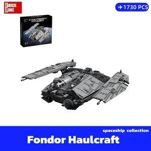 [BrickLORE](SHIP FREE) Haulcraft Play Set Scale Spaceship collection 1730 Pieces With GIFT box