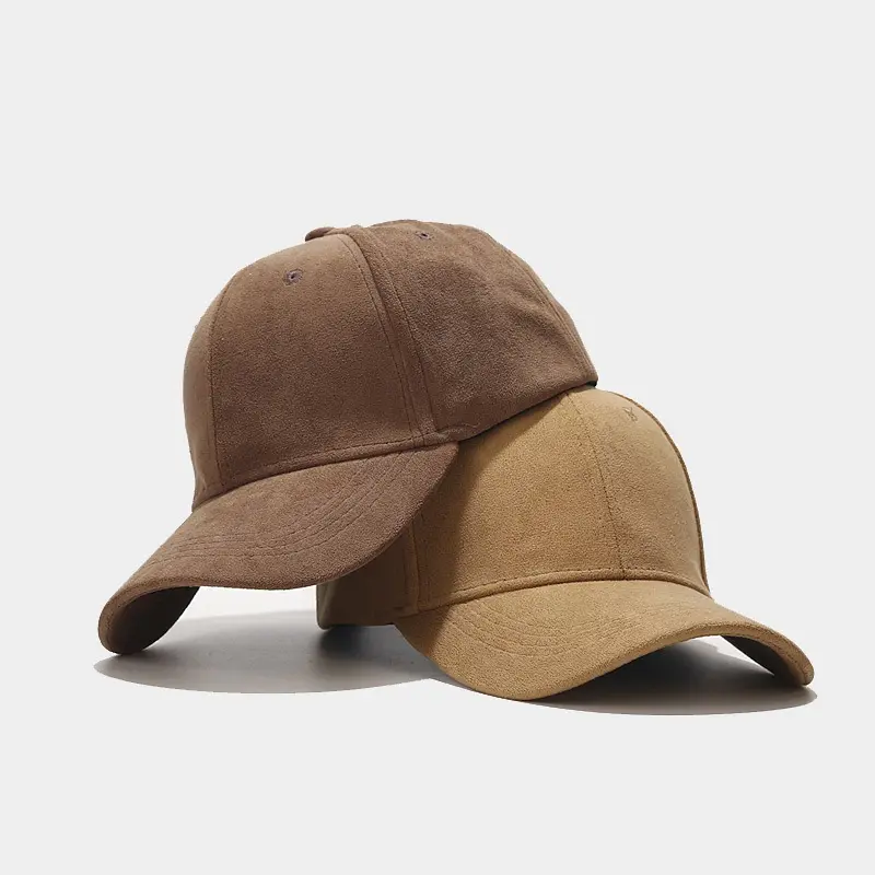 Upgrade your accessory collection. This minimalist faux suede baseball cap brings a classic vintage touch to your clothing. It features a soft matte texture and a clean design that matches any casual style beautifully. Stylish comfortable and perfect for
