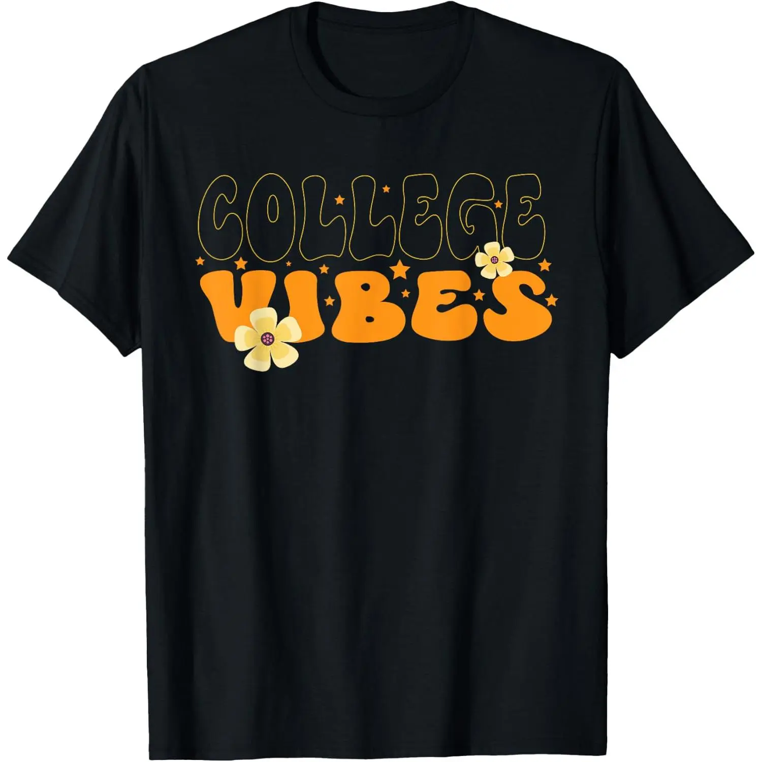 College Vibes College Team Retro 1st Day of School T-Shirt T-Shirt