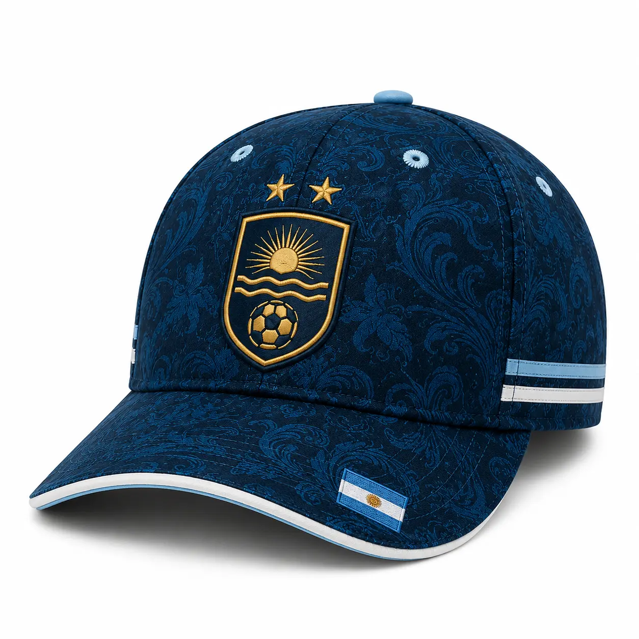 Argentina Soccer Elements Baseball Cap Navy Curved Brim Snapback Hat, Unisex Football Fan Game Day Cap, Lightweight Breathable Outdoor Streetwear, Sooners Baseball, Stylish Golf, Nets Fan, Football Supporter, Raptor Printed Hat, Official Soccer, Unisex Su