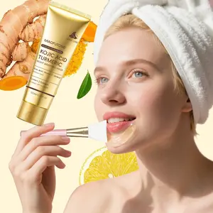 All-Skin-Friendly Kojic Acid Turmeric Night Wrap Mask, Pore Cleansing Evening Mask, Reduce Redness & Hyperpigmentation, Daily Home Skin Care