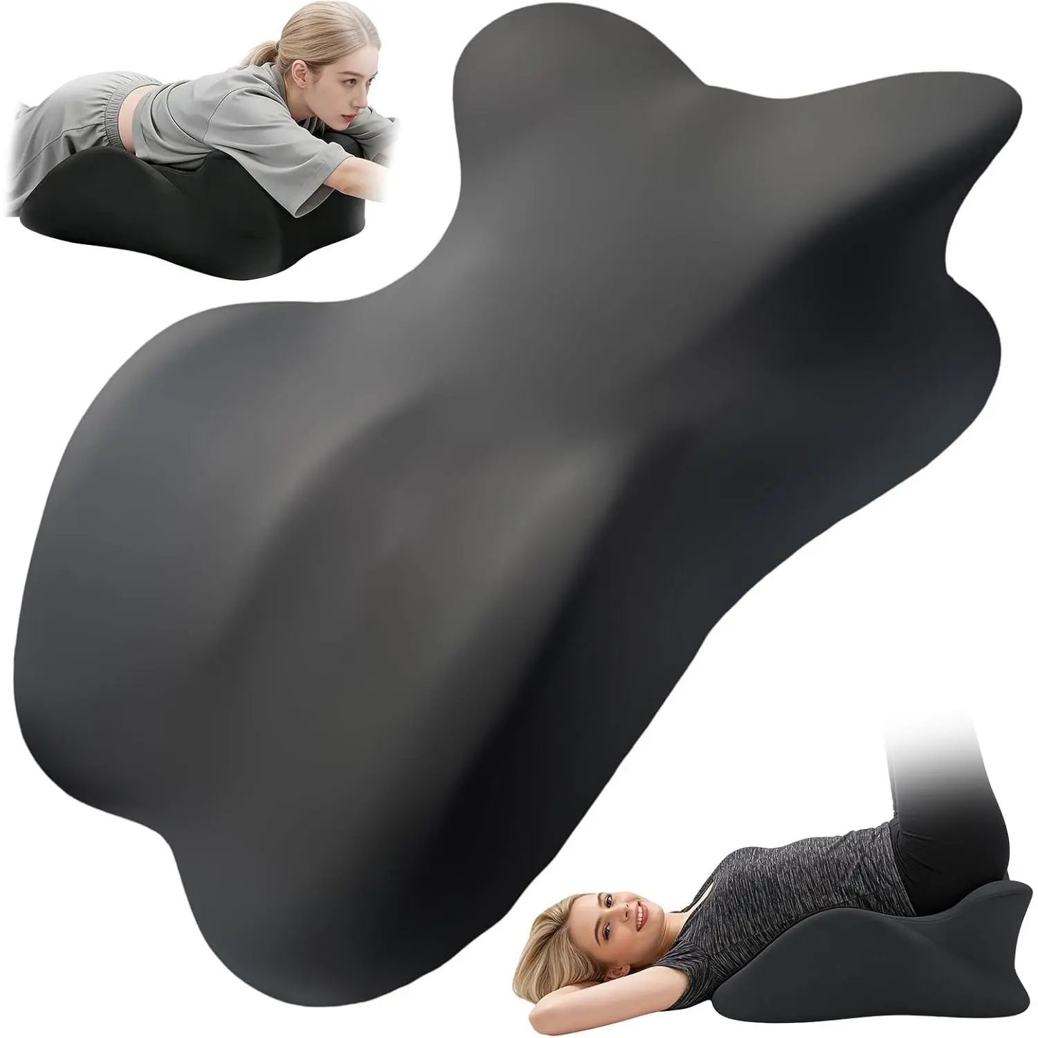 Large Size Memory   Pillow - Prone Support  Firm Pillow for Sleeping, Reading &   with Removable Cover  Pillow Suppurt Weights Over 260 Pounds