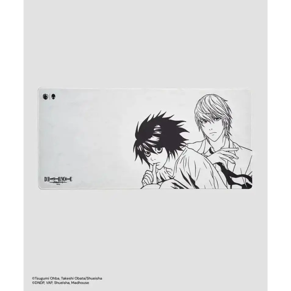 Officially Licensed Team Liquid x Death Note Light & L Anime Mousepad, Flat Stitched Edge Computer Desk Mat, Non-Slip Rubber Base Esports Gaming Prints, Anime Manga Character Graphic Prints PC Accessories, 35x16 for Gamers