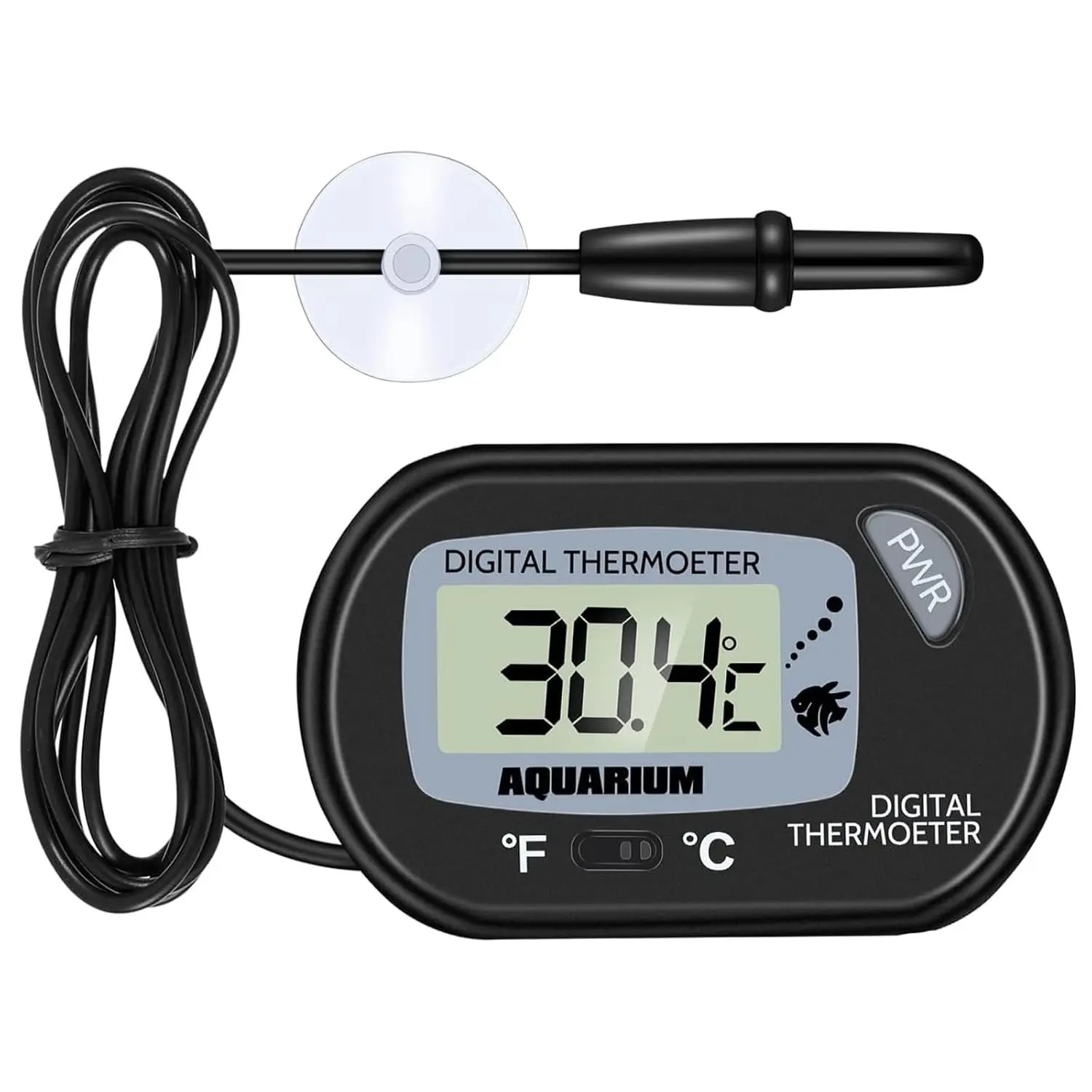 LCD Digital Aquarium Thermometer for Fish Tank Water Terrarium Temperature