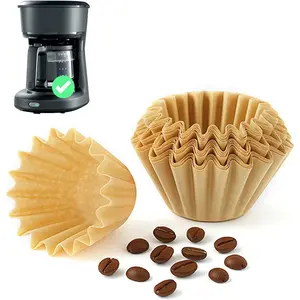 Thicken Natural 5 Cup Coffee Maker Filters, Compatible with Mr.Coffee Mini Brew, 100 Count