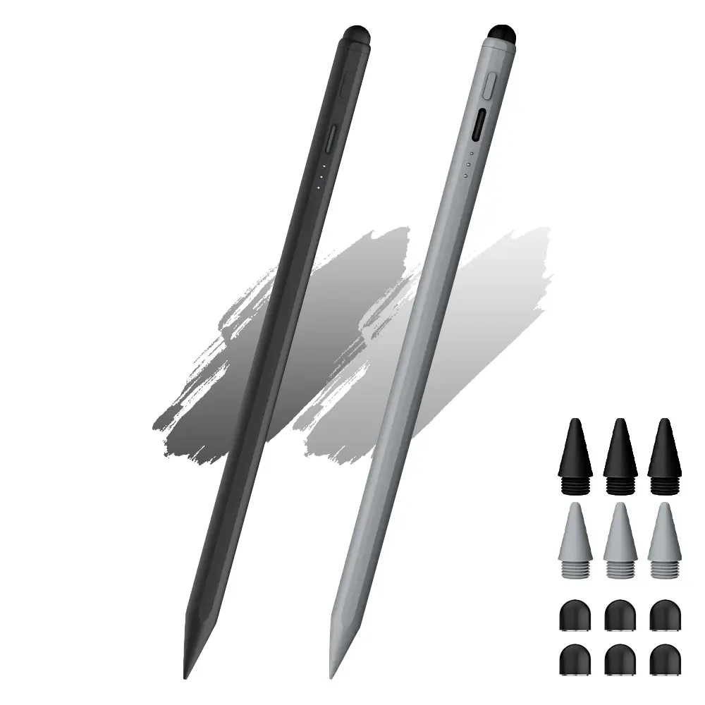 MEKO Active Stylus Pen for iPad (Pro/Air/Mini, 6-10th Generation) - Tablet Accessories with Palm Rejection, Tilt Sensitivity, Fast Charging, Magnetic Rubber Tip for Writing & Digital Drawing, Digital Pen