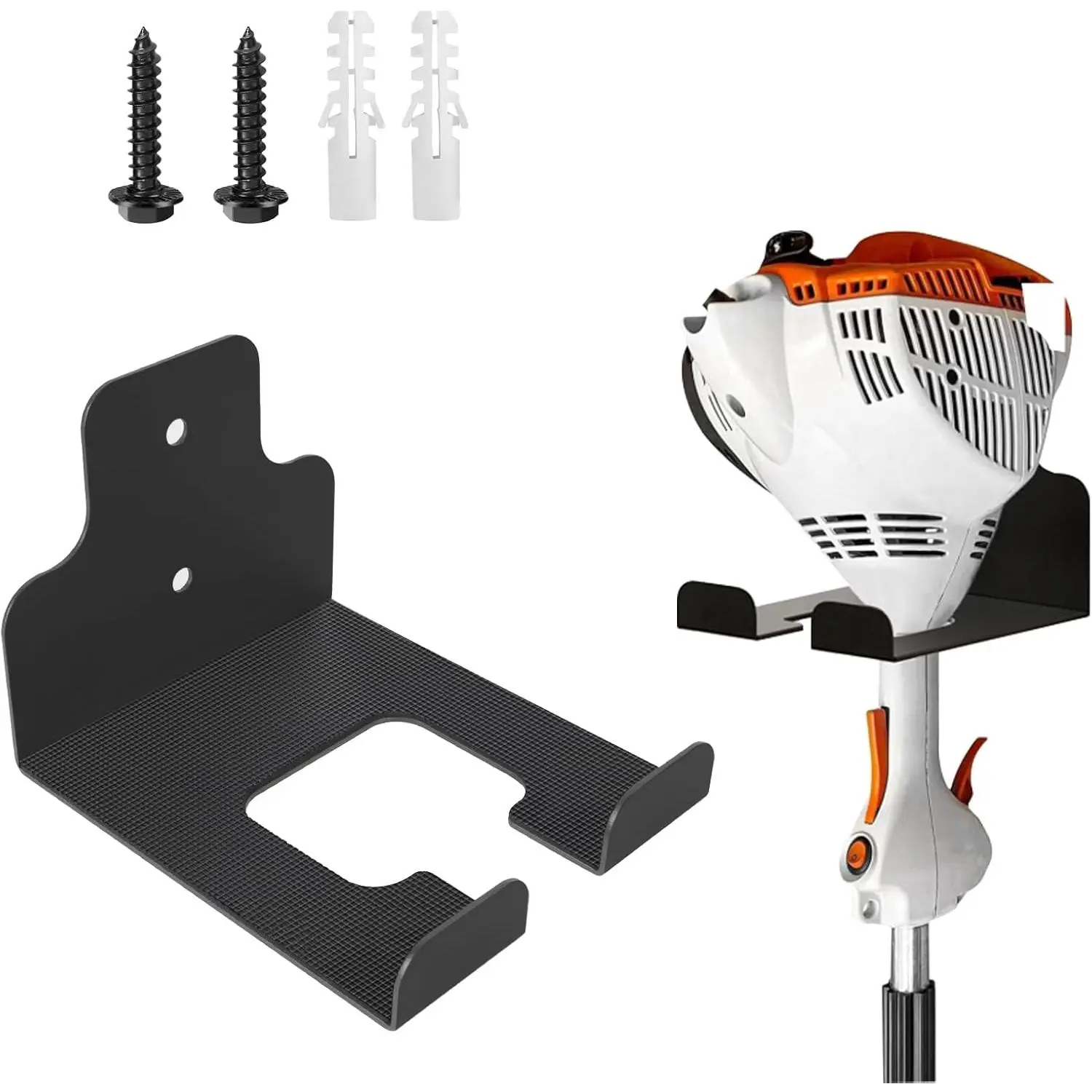 Weed Eater Rack Garage Wall Organizer, Weed Wacker Hanger for Garage Wall, Weedeater Hanger Wall Mount Fits  String Trimmer Weed Wacker and Garden Power Tools