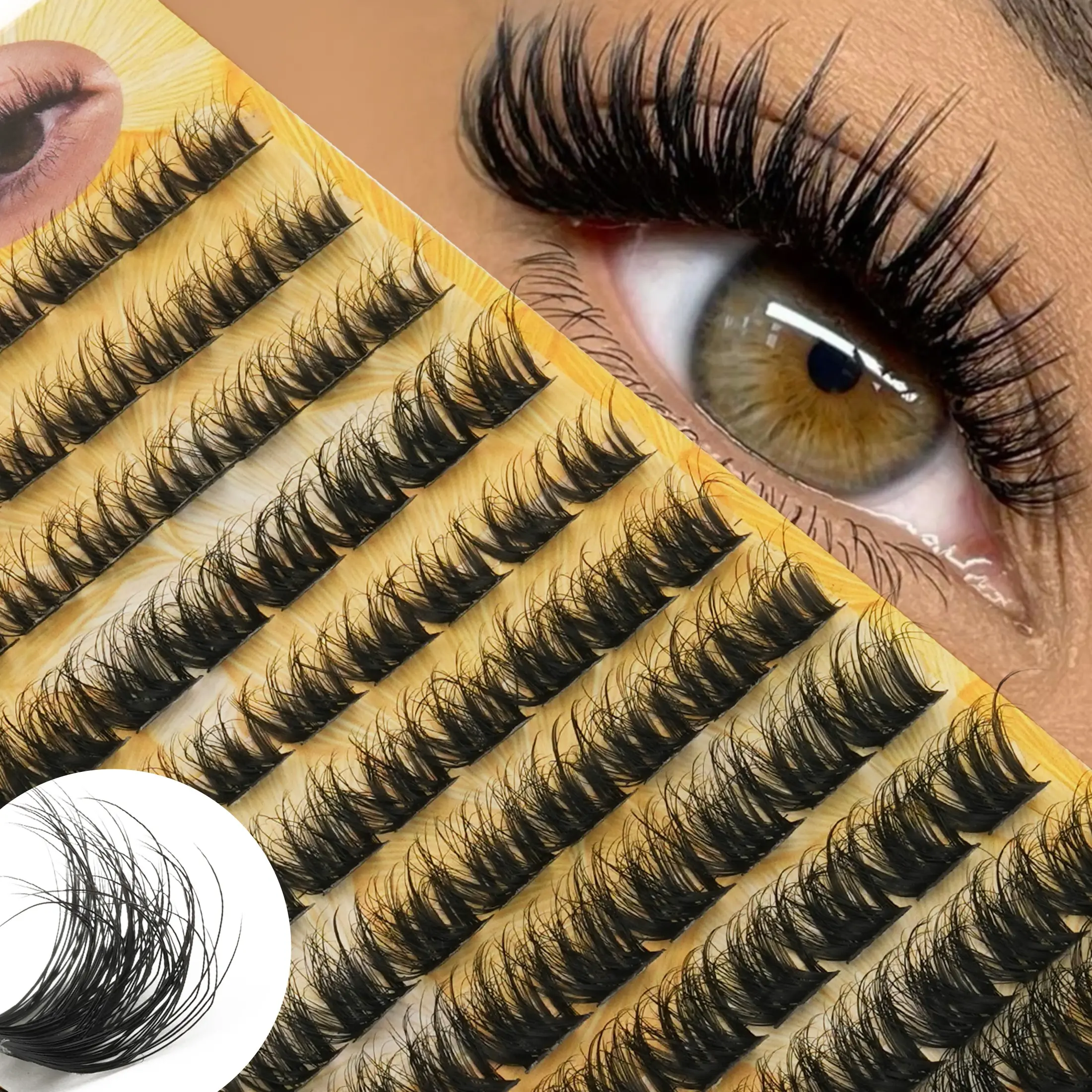 European and American High-End False Lash Set, 156 Pairs DIY False Lashes, Natural Curl Design, Perfect for Commute, Parties, Holidays