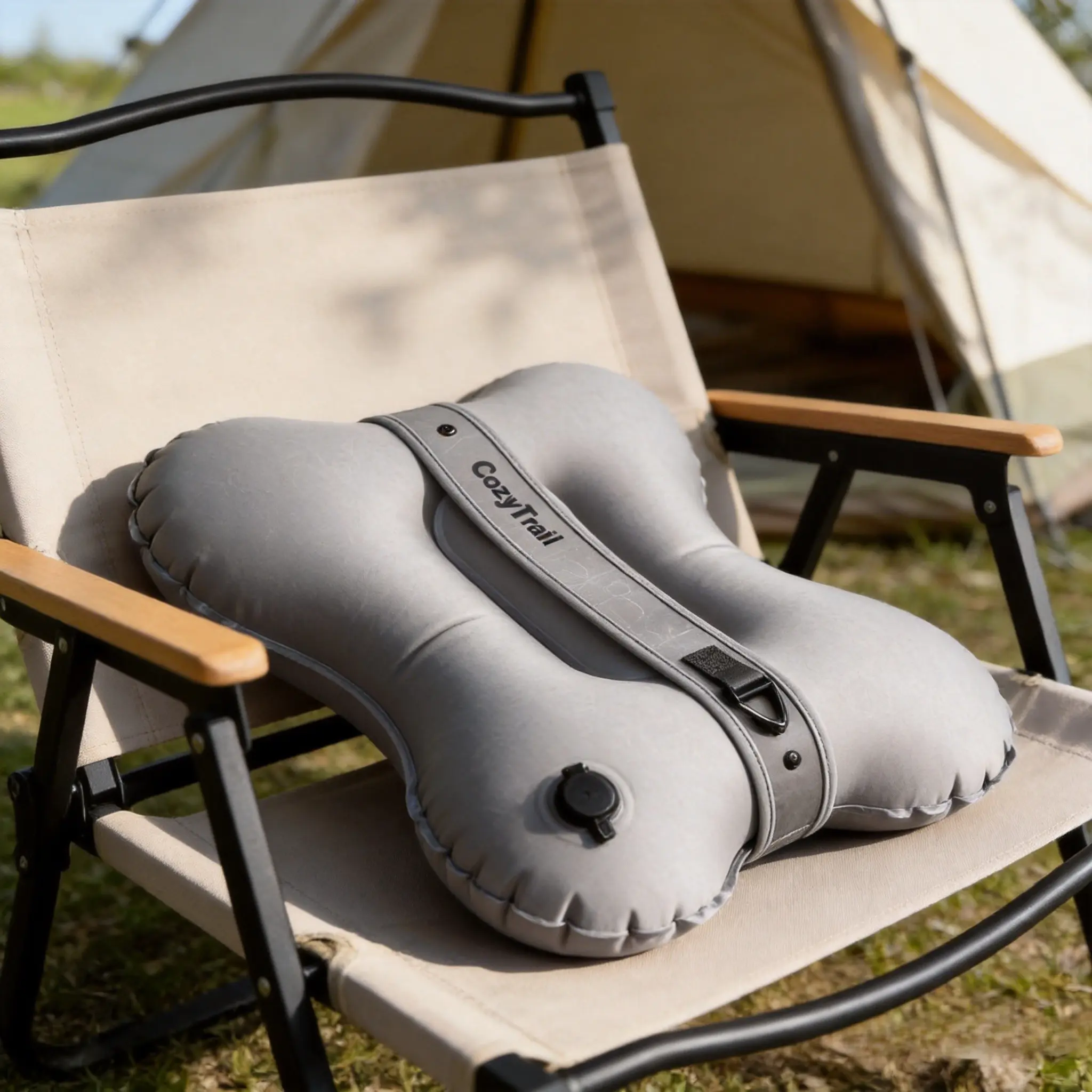 Inflatable Travel Pillow, Portable Ultra-Light Camping Pillow, Multi-Functional Inflatable Pillow for Plane, Car, Office Naps, Hiking, Backpacking