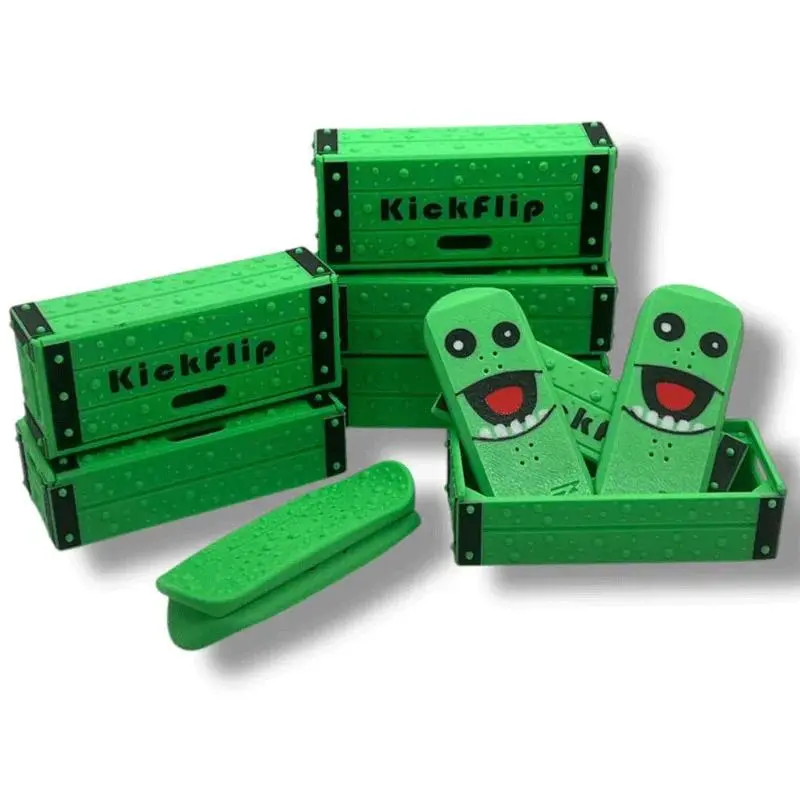 New Kickflip Magnetic Skateboard Mini Finger Skateboard 3d Printed Toy Leisure Stress Relieving Magnet Puzzle Gift For Friend